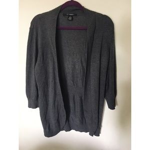 Gray cardigan